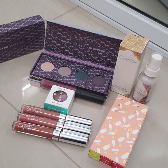 Colourpop Other - Colourpop 7 pc Makeup Bundle Lipstick Highlighter
